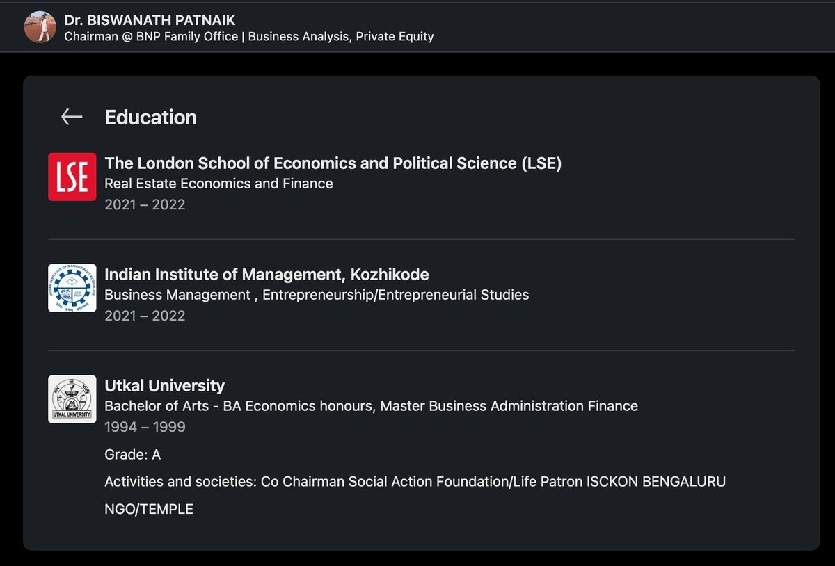 LinkedIn: Utkal University