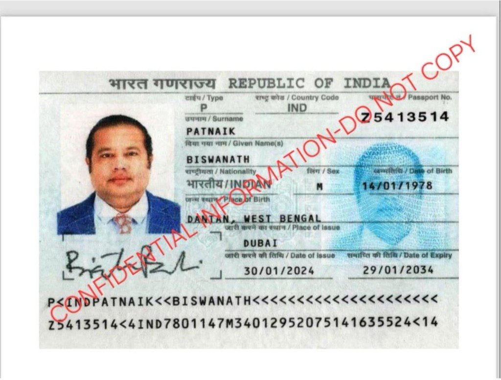 Passport Z5413514 — data page