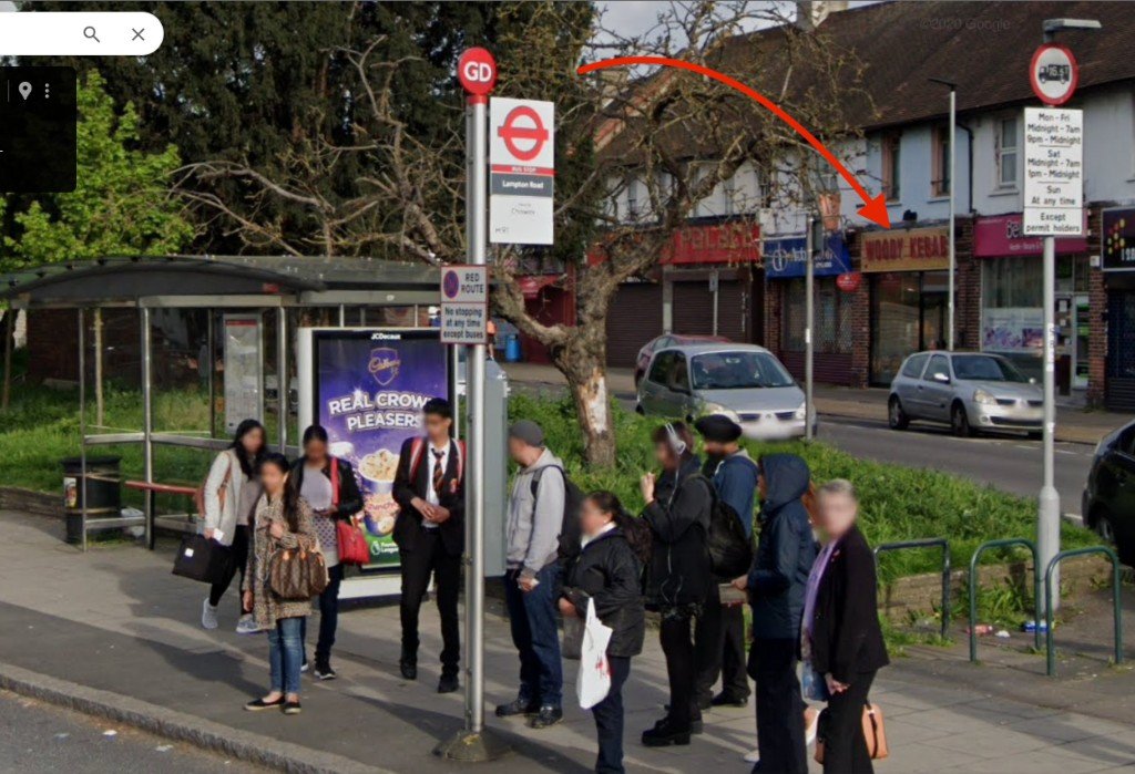 Google Street View — Lampton Road, Woody Kebab