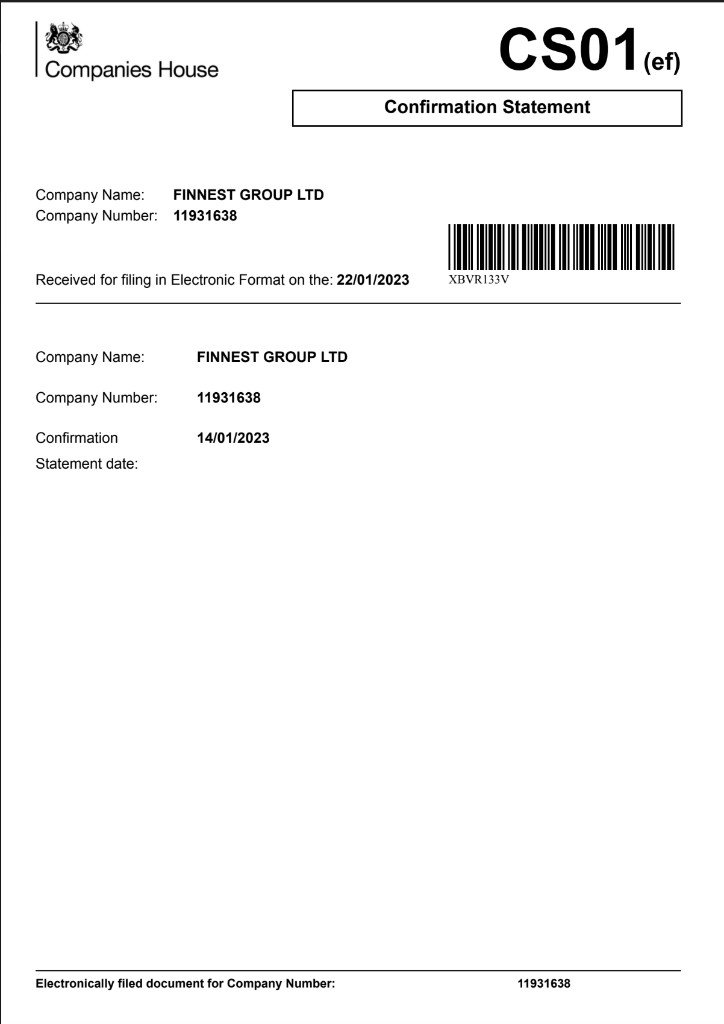 CS01 Finnest Group Ltd