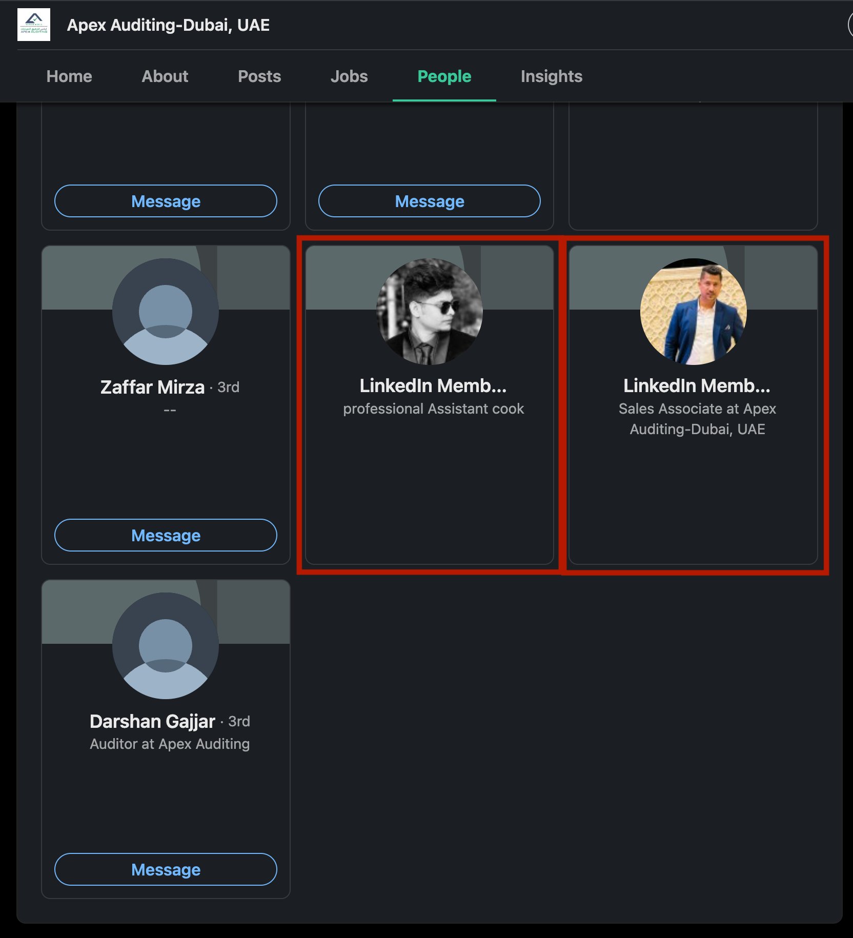 Apex People — assistant cook, sales associate, Darshan Gajjar